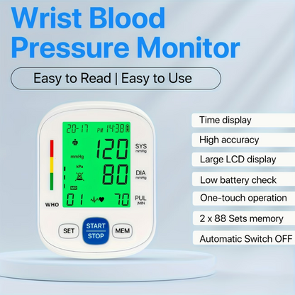 The Wrist-Cuff Blood Pressure Monitor