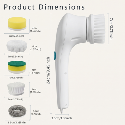Multi-Surface Cordless Power Cleaning Brush