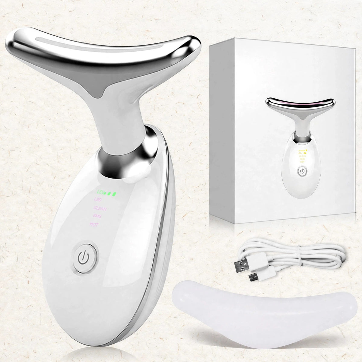 V-Line Sculpt | 3-Mode LED Neck Tightening & Microcurrent Massage